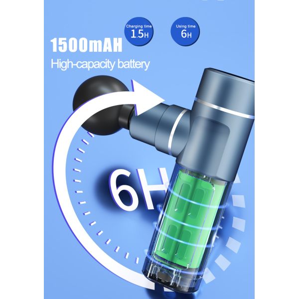 50W 2500mAh 4 Speed Mini Portable Massage Gun