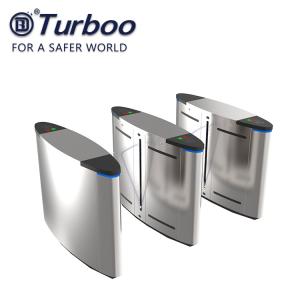 Double Anti - Clipping Speed Gate Turnstile / Flap Barrier Gate For Metro Station