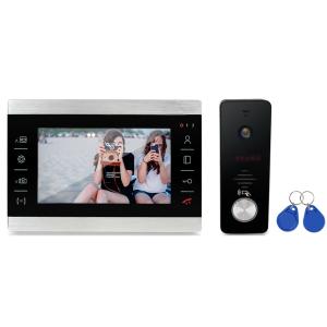 Buy cheap 7 Inch TFT Wired Video Door bell Intercom video door phone System Kit Waterproof RFID Card Keypad Door Bell Camera product