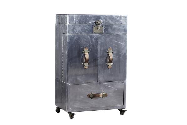 Quality Aluminium Wine Storage Cabinet Silver Color Foldable For Reception Room for sale