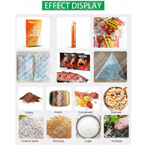 Automatic 3 In 1 Coffee Powder Stick Instant Coffee Sachet Bag Packing Machine