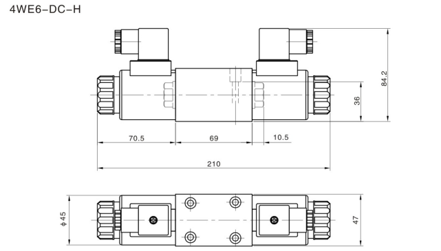 12v 24v Solenoid Directional Control Valves 4WE6 4WE10 Rexroth