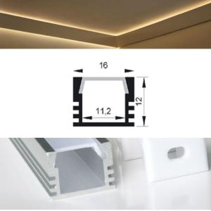 Buy cheap 8mm 10mm PCB 5050 3528smd LED strip accessory U shape aluminum channel surface mounted Al profile product