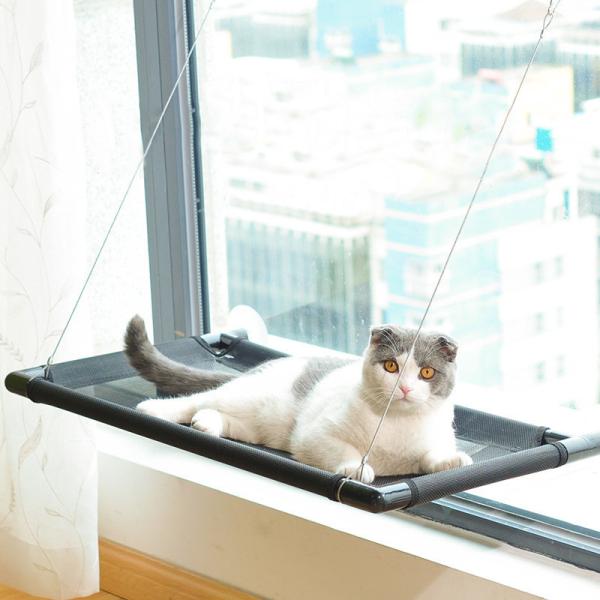 Quality High Load Capacity Cooling Pet Mat Cushion Sucker Hanging Window Cat Hammock for sale