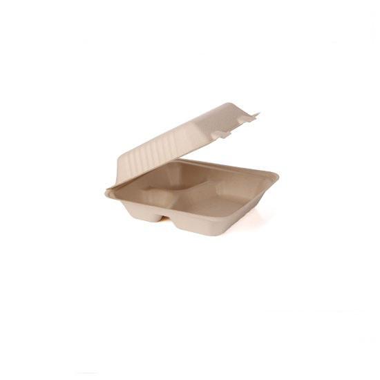 Quality Sugarcane Bagasse Sushi Biodegradable Take Away Box Disposable For Restaurant for sale