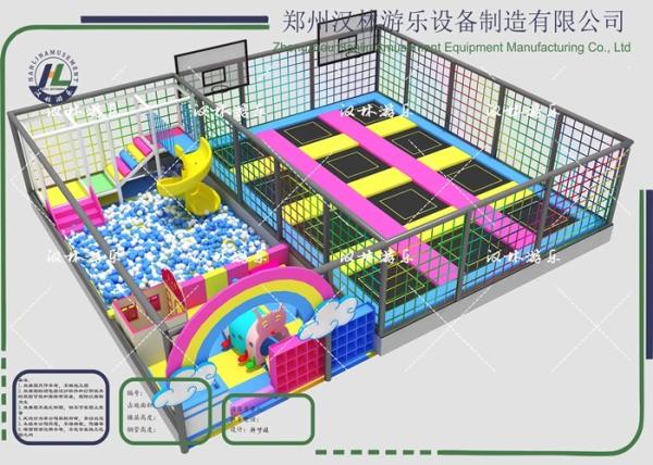 Quality Jumping Zone Themed Outdoor Trampoline Playground Park Skypods for sale