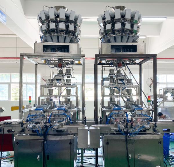 Quality Disposable Chopsticks Weighing Packaging Machine Long Strip Products With 16 Head Weigher for sale