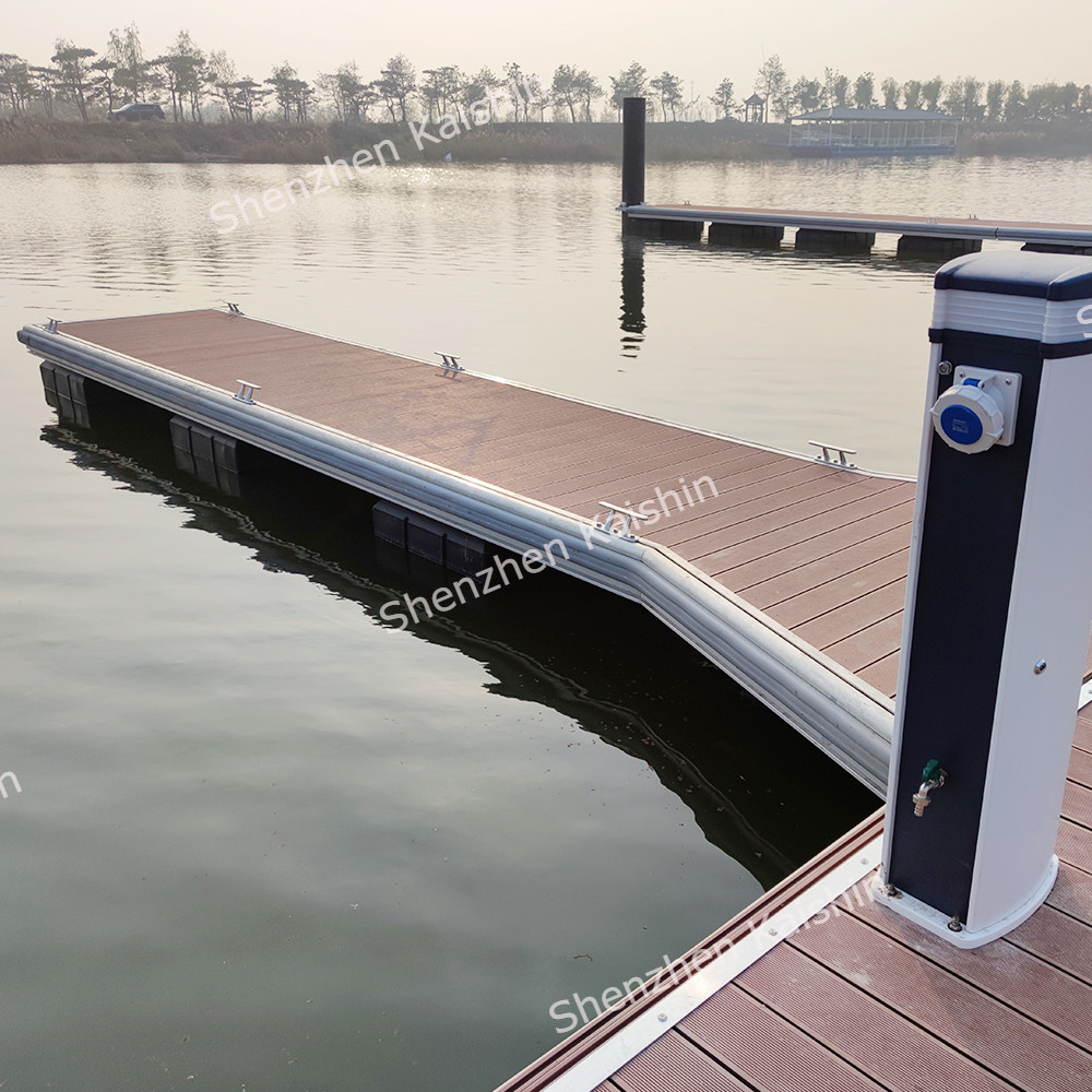 Modular HDPE Marine Floating Dock EPS Foam Cube Floating Pontoon Dock 1200x800x500mm