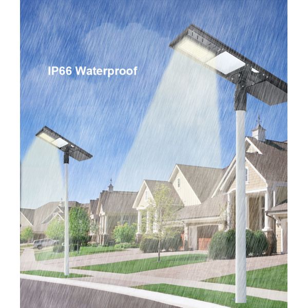 100w 120w 150w Aluminumall In One Led Solar Street Light Self Cleaning