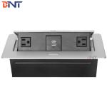 US power pop up electrical table socket outlet with dual usb charger