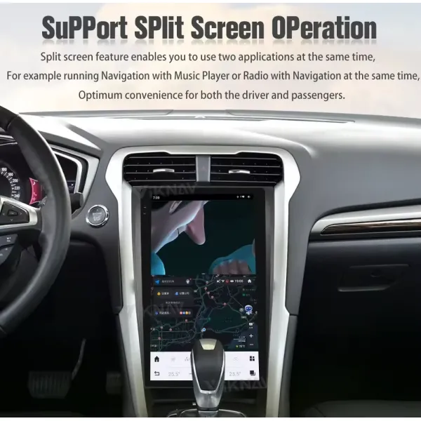 Viknav 13.6 Inch Android Auto Car Radio For Ford Mondeo 2013-2021 Multimedia Player GPS Navigation Head Unit Wireless Carplay