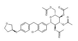 China Acetoxy Empagliflozin CAS No 915095-99-7 Purity 98% White Powder C31H35ClO11 on sale