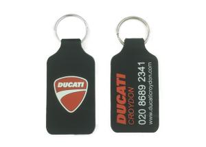 Buy cheap Plastic Custom Soft Pvc Keychain Double Side Embossed Keyring 100% Nontoxic product