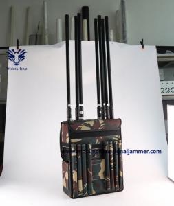 China 6 Bands 50 Watt 3G GSM 430MHz Backpack Signal Jammer on sale