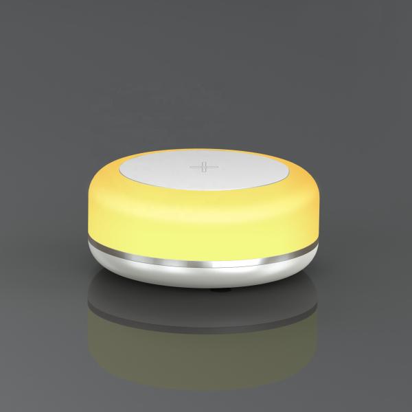 Quality Newest Popular Design Portable Wireless Charging Atmosphere Lamp Charging Pad Wireless Charger 15W Phone Quick Charger for sale