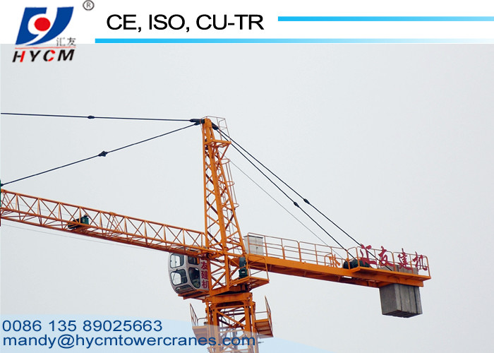 1.2ton Tip Load 60m Boom Length Variable Frequency Drive Hammer Head Tower Crane QTZ6012