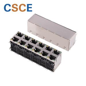 12 Port 8P8C RJ45 Modular Jacks Contact Resistance	30 Milliohm Max With EMI
