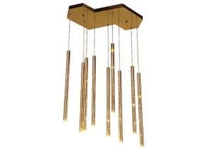 China Vertical Stick Led Downlight Ceiling Light Iron Pendant Lamp With 9 Heads on sale