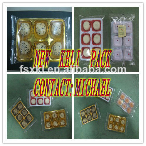 good quality low price easy operate instant dessert pastry with tray packing machine