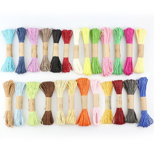 Quality 2 Strands Twisted Paper Cord 100m Eco Friendly Paper Cording for sale
