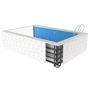 Swimming Shipping Above Ground Frp Pools with Clear Acrylic Window and Customizable Design