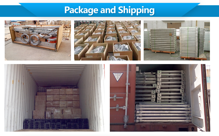 ZLP bolt type suspended platform , pin type suspended scaffolding , mobile rail gondola platform , adjusable cradle