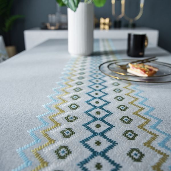 Decorative Wedding Table Cover Pink And Blue Tablecloth Custom Table Cover