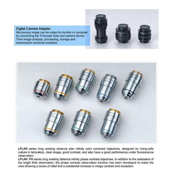Kohler Illumination Inverted Light Microscope OPTO-EDU A14.0900