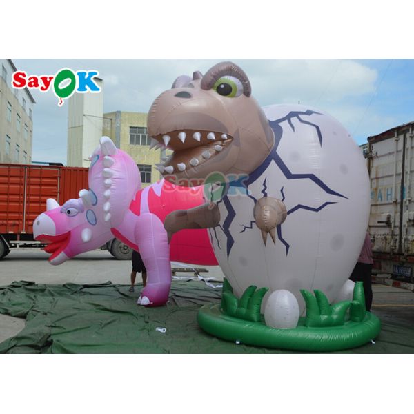 Inflatable Advertising Characters 4m Inflatable Giant Dinosaur For Festive Decoration Wind Resistance