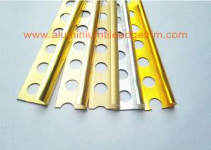 External Corner Aluminium Tile Edge Trim , Metal Edge Trim For Ceramic Tile 