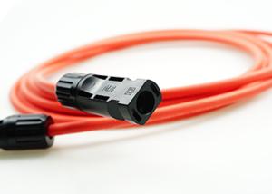 IP67 Low Toxicity  Solar Cable , Silver Plated Copper Solar DC Cable