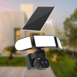 Buy cheap 1500 Lumens Outdoor Floodlight Camera Android IOS Remote APP Control Solar WiFi Camera product