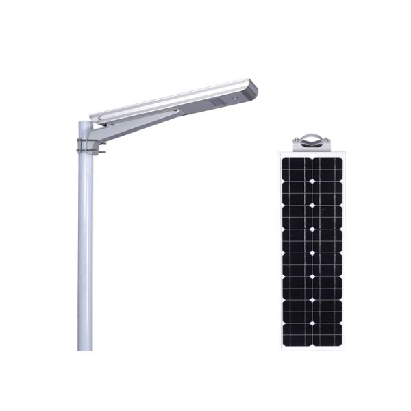 Efficient Led Source All In One Solar Street Light 150x70 Degree Beam Angle