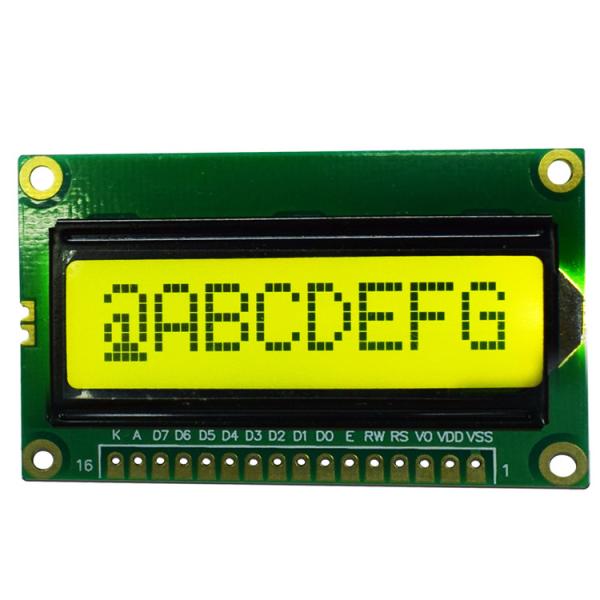 Quality 1.9 Inch Character LCD Display Module , Dot Matrix Industrial Display LCM for sale