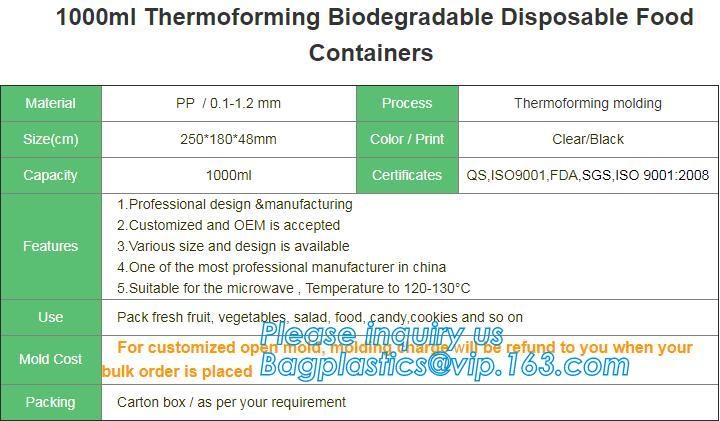 Blister large clear plastic fruit container with lid for fruit packaging,blister fruit box /container/ fruit Tray/ Clear