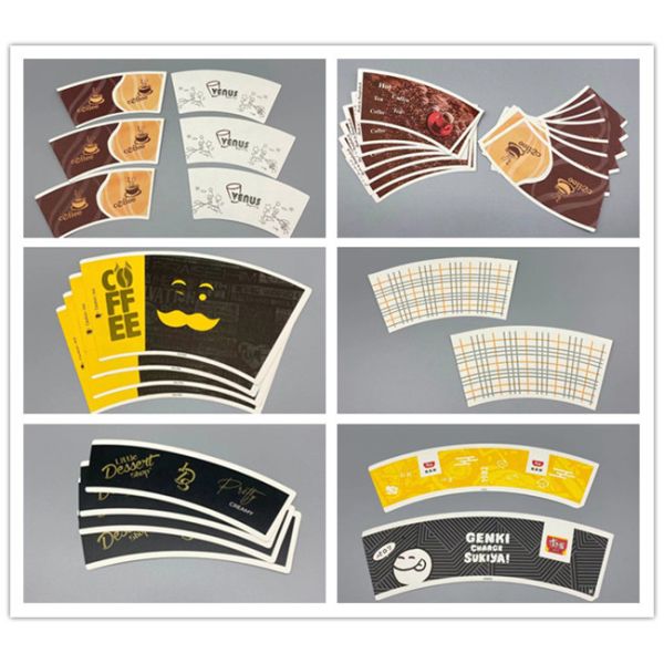 High grade Paper Cup Fan made from food safe wood pulp paper with flexo printing options and available in various sizes