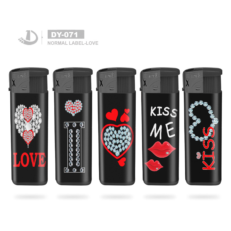 Manufacture Factory High Quality EU Standard Electric Lighter with Solid Color
