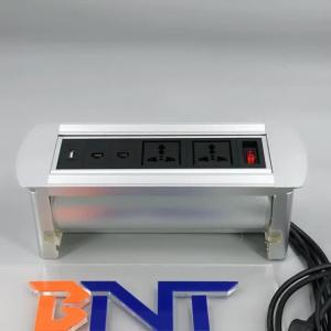 Buy cheap Manual rotating conference table socket outlet with multiple power plug product
