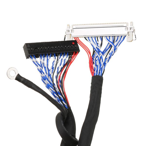 FIX-30P-S8 Braided Laptop Lvds Cable , Lvds Extension Cable FIX-30P-D8 For LCD Display