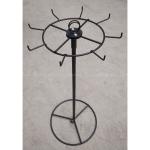 550mm Height 100mm Width Rotating Display Rack With Hooks