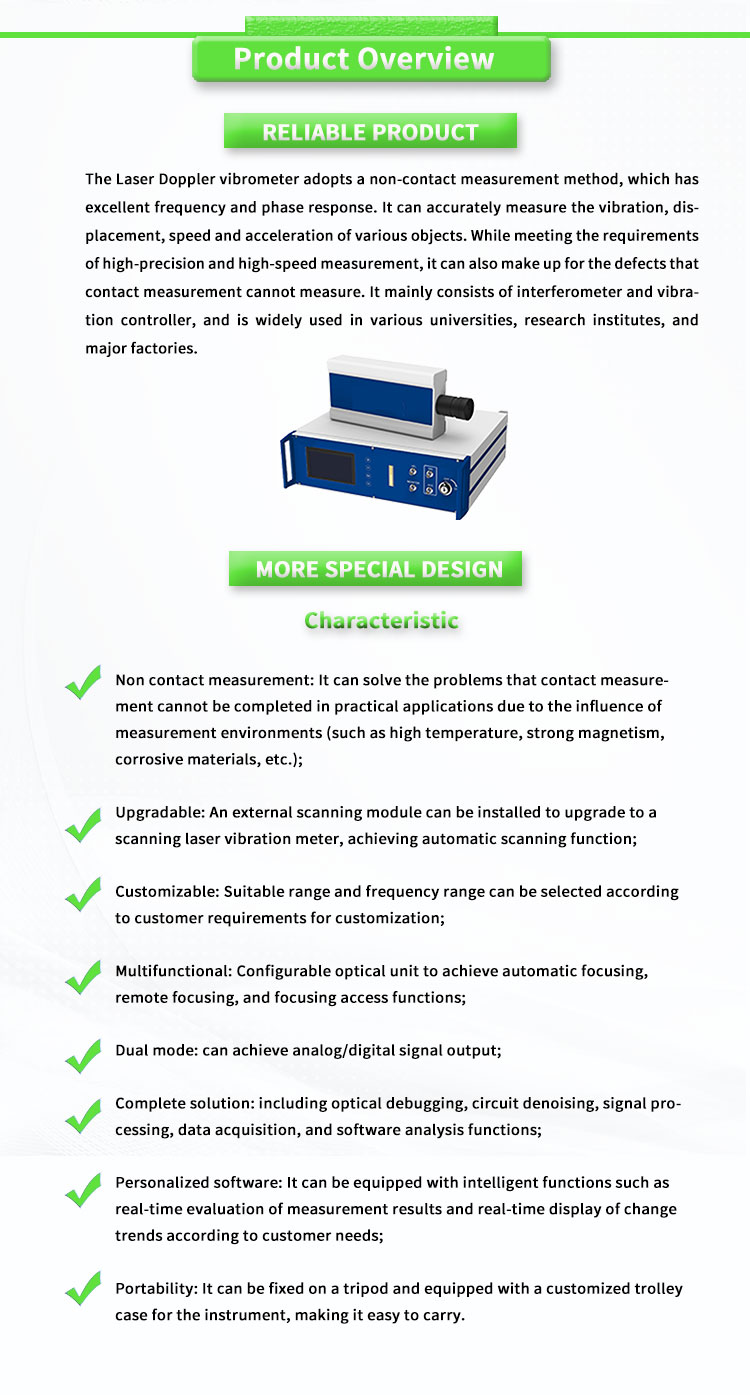 Single point laser Doppler vibrometer sensor for building acceleration speed detection