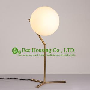 China North America LED Modern Table Desk Lamp White Lampshade Gold Light Base Residential Lighting on sale