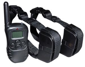 300m Remote Pet Training Collar For 2 Dogs With LCD Display & LED Light