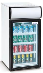 China 50L Saving-energy Mini Display Fridge / Small Showcase / Countertop Mini Display Cooler with Advertising Light Box on sale