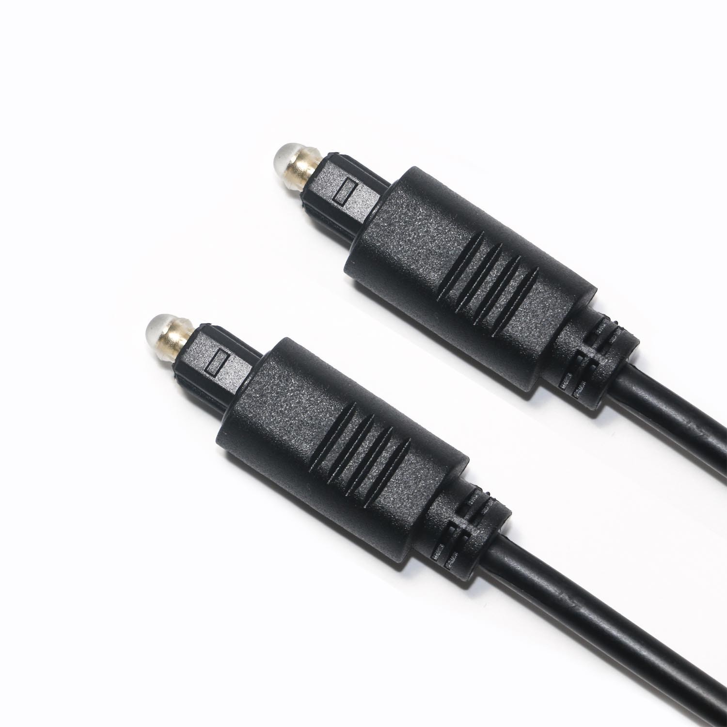 Black Toslink OD4.0 Fiber Optic Cable PVC Injection Square Ject Plated Gold Port 1M 1.5M 3M For Soundbar CD Player