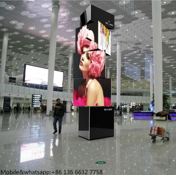 Quality rotating led display stand airport stadium 3 layer Rotate display led for sale