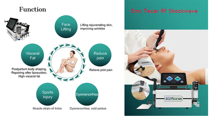 3 In 1 Double Wave Physical Therapy Shock Machine , Shockwave Therapy ED Machine