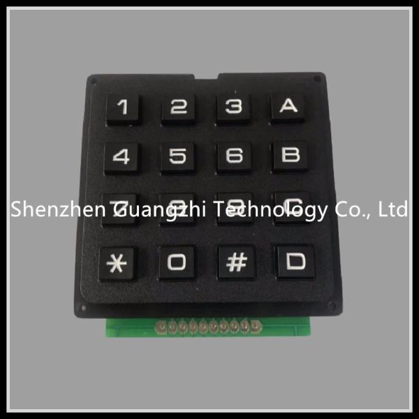 Quality 4 * 4 Matrix Industrial  Plastic Computer Keyboard 16 Key USB /R232 Interface Connecter for sale