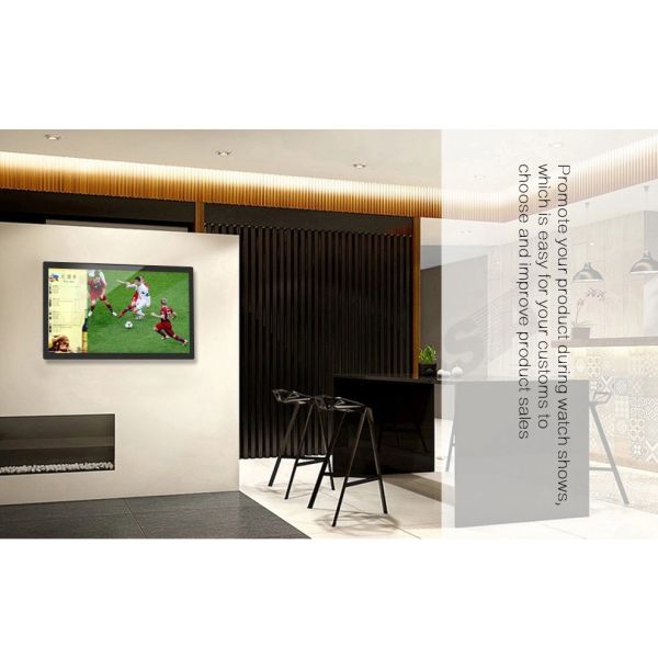 Vertical LCD Touch Screen Advertising Displays Android OS System Fast Response Time