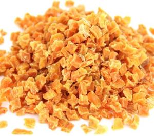 5*5mm Air Dried Vegetables Dried Sweet Potato Original Flavor Orange Color
